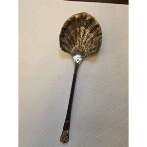 Antique Silver-Plated Shell Design Serving Ladle 9.5"